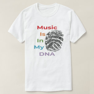 Colourful Music Is In My DNA Music Humour Musician T-Shirt