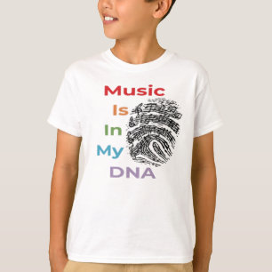 Colourful Music Is In My DNA Musician music notes T-Shirt