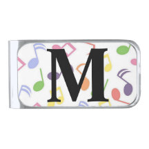 Colourful Music note Musician Monogram  
