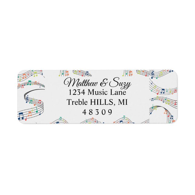 Colourful Music note Whimsical Musician  (Front)