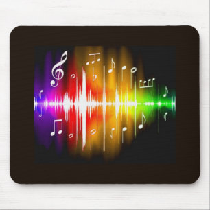 Colourful Music Notes Mouse Mat