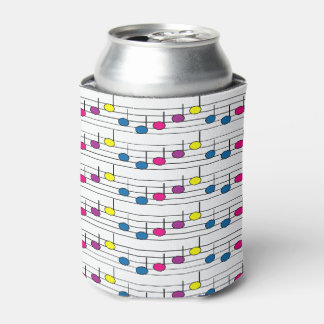 Colourful Music Notes Pattern – Bright Modern Musi Can Cooler
