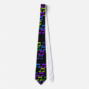 Colourful Music Notes Tie