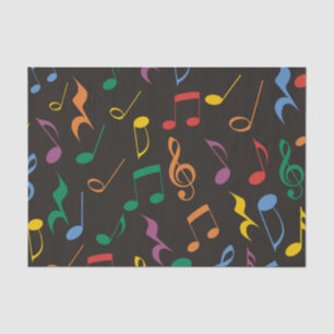 Colourful Music Notes Tissue Paper