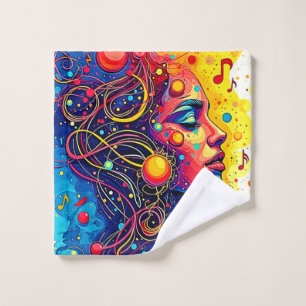 Colourful Music Soul Bath Towel Set