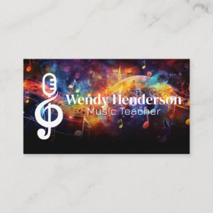 Colourful Music   Sound Logo Business Card