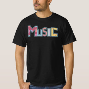 colourful music sticker T-Shirt