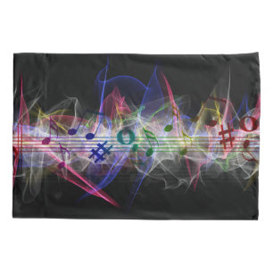 Colourful Music Style Pillowcase