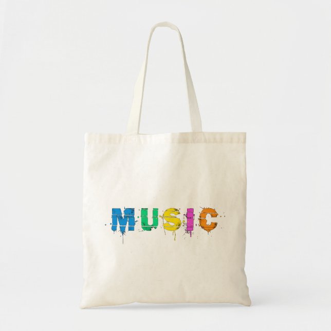 colourful music tote bag (Front)