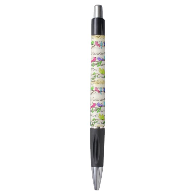 Colourful Musical Birds Pen Spring Joy (Front Vertical)