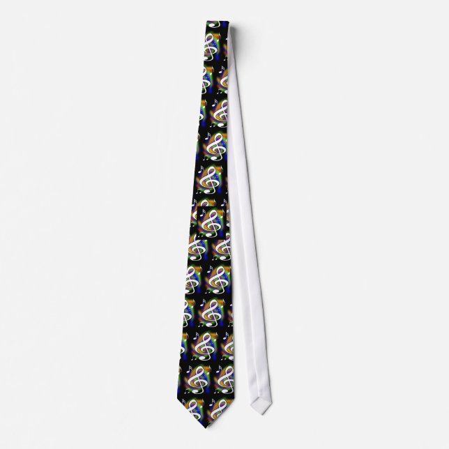 Colourful Musical Custom Tie (Front)