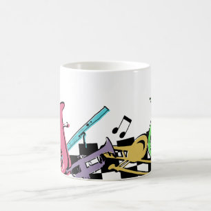 Colourful Musical Instruments Coffee Mug