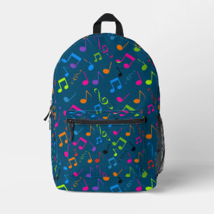 Colourful Musical Notes Design Back Pack