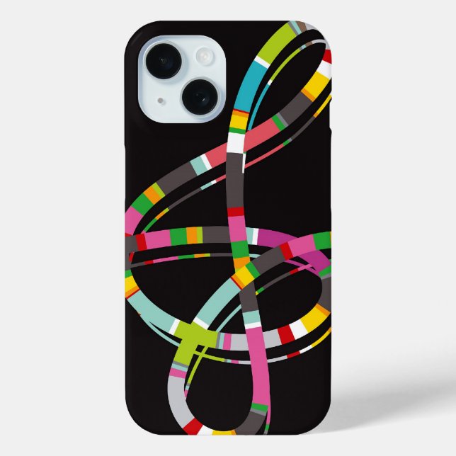 Colourful Musical Notes Music Treble Artist Song Case-Mate iPhone Case (Back)