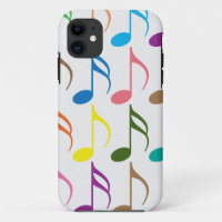 Colourful musical notes pattern
