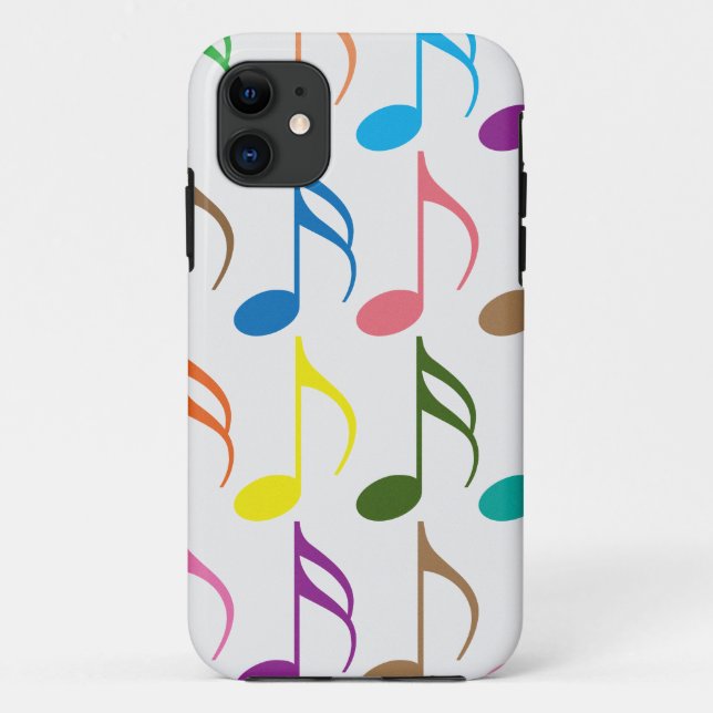 Colourful musical notes pattern Case-Mate iPhone case (Back)