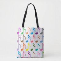 Colourful musical notes pattern