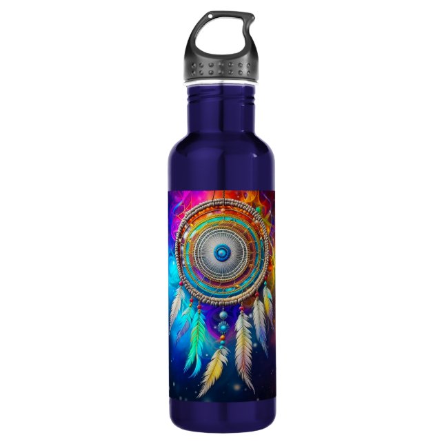 Colourful Mystical Dreamcatcher   710 Ml Water Bottle (Front)