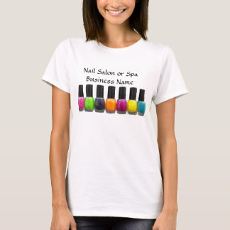 Colourful Nail Polish Bottles, Nail Salon T-Shirt