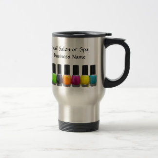 Colourful Nail Polish Bottles, Nail Salon Travel Mug