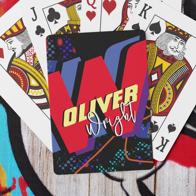  Colourful Name / Brand Modern Monogram Playing Cards (Creator Uploaded)