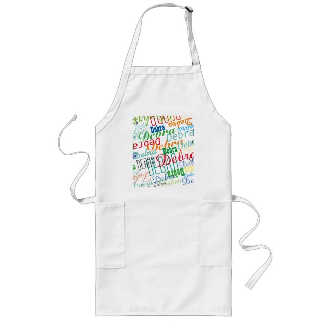 colourful names long apron (Front)