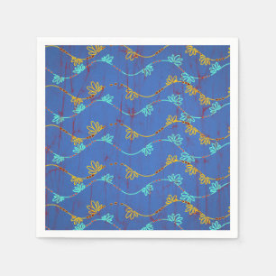 Colourful Napkin with African fabric pattern