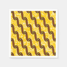 Colourful Napkin with African fabric pattern
