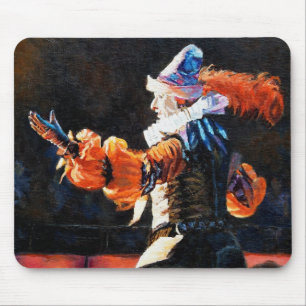 Colourful Narrator of Circus Flora St Louis Mouse Mat