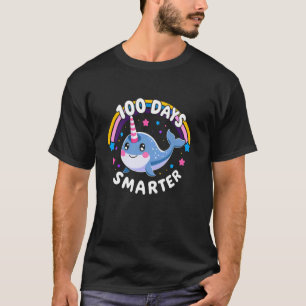 Colourful Narwhal Magical 100 Days Milestone Celeb T-Shirt