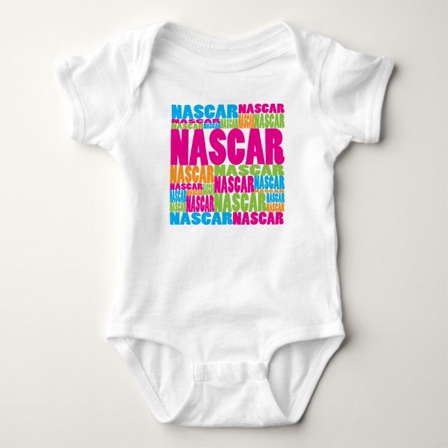 Colourful NASCAR Baby Bodysuit (Front)