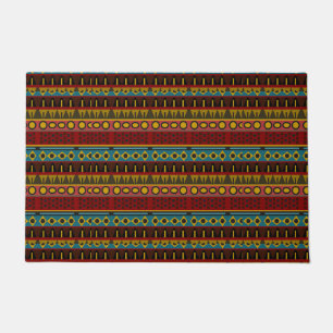 Colourful Native African art Pattern Vintage desig Doormat