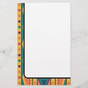 Colourful Native American Style Pattern Stationery