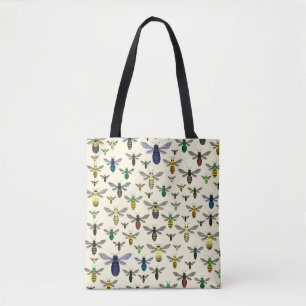 Colourful Native Bees Tote Bag
