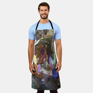 Colourful natural crystal apron
