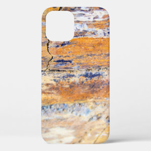 Colourful natural stone wall pattern in a quarryan iPhone 12 case