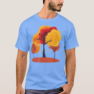 Colourful Nature Forest Leaves Autumn Trees Fall T-Shirt