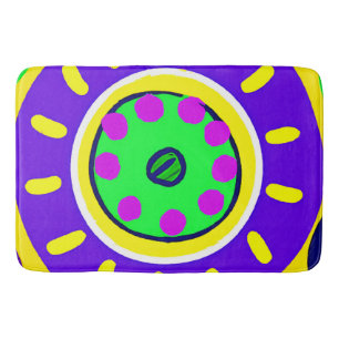 Colourful Nature's Palette Pattern Bath Mat