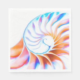 Colourful Nautilus Napkin