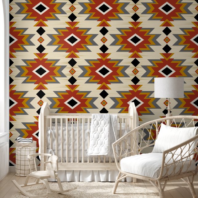 Colourful Navajo Design Pattern  Wallpaper (Kids)