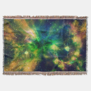 Colourful Nebula and Stars Blanket