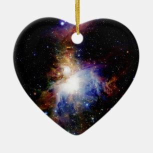 Colourful Nebula Ceramic Tree Decoration