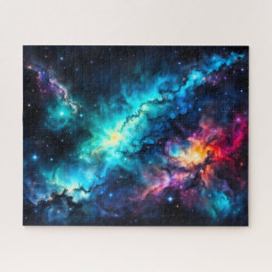 Colourful Nebula Galaxy Outer Space Jigsaw Puzzle