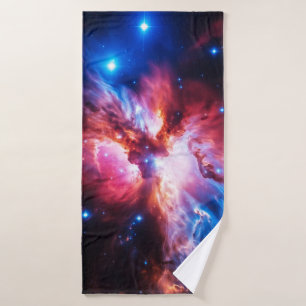 Colourful Nebula Galaxy Space Stars Cosmic Univers Bath Towel