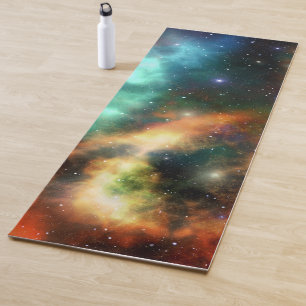 Colourful Nebula Universe Yoga Mat