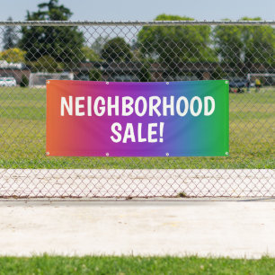 Colourful NEIGHBORHOOD SALE! Banner