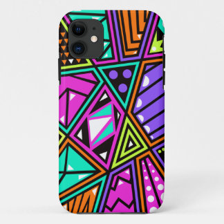 colourful neon abstract phone case