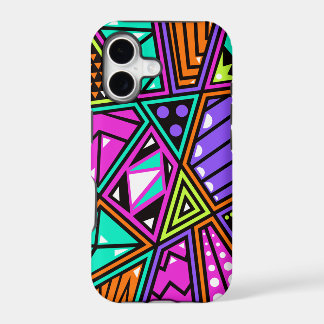 colourful neon abstract phone case
