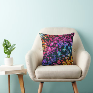 Colourful Neon Art Design, Buy Now Cushion