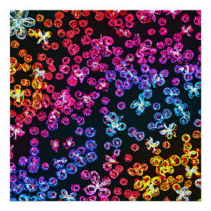 Colourful Neon Art Design, Buy Now Poster